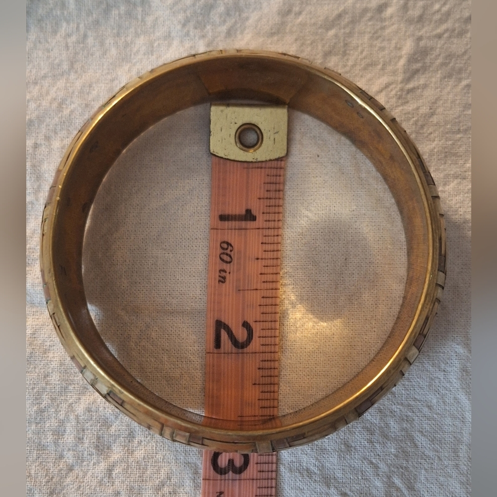 Mixed metals bangle - Picture 4 of 5
